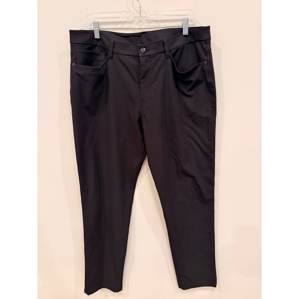 Lululemon ABC Classic Pant 36x32 Black Warpstreme Stretch‎ EUC